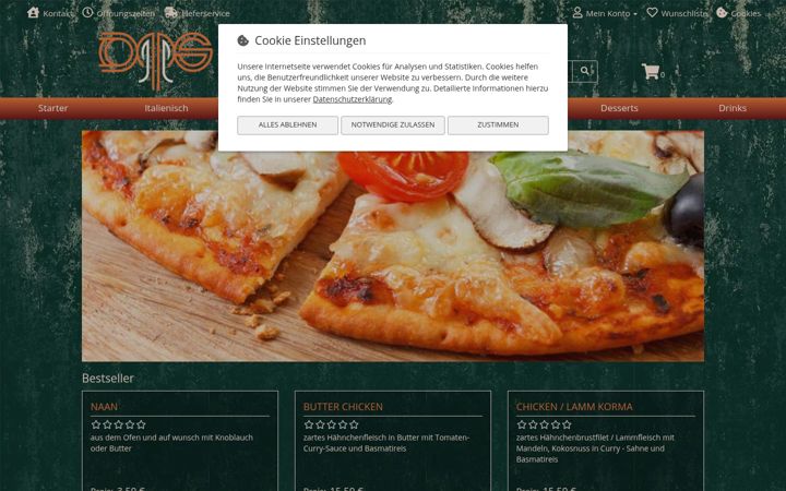 Screenshot of lacucina-essen.de