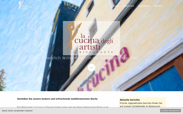 Screenshot of lacucina-giengen.de