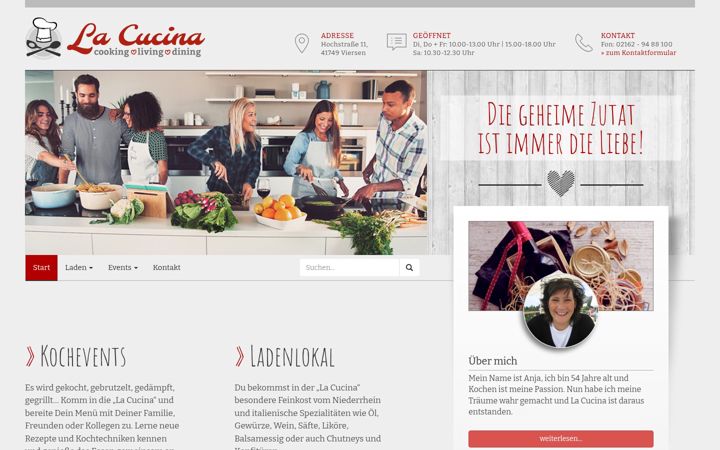 Screenshot of lacucina-suechteln.de