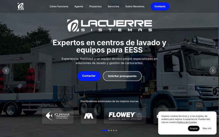 Screenshot of lacuerresistemas.com