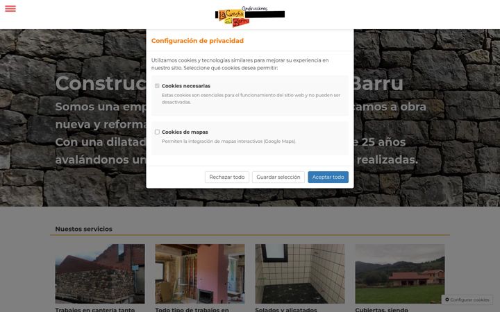 Screenshot of lacuestaelbarru.es