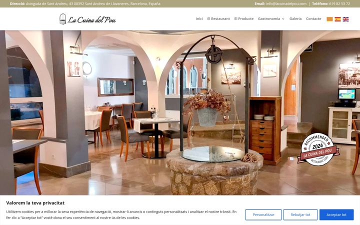 Screenshot of lacuinadelpou.com