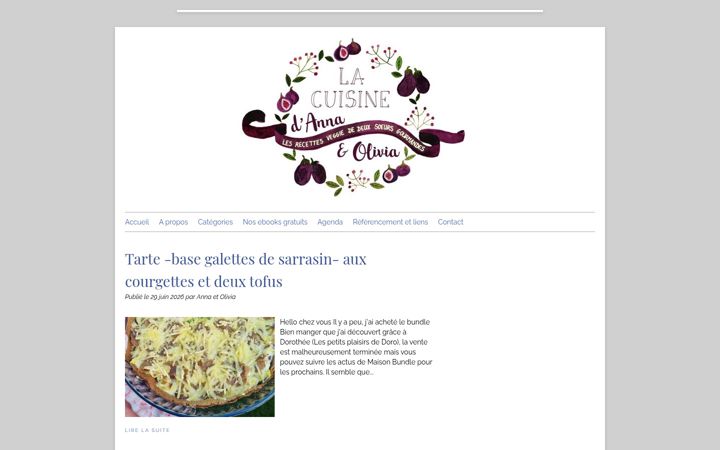 Screenshot of lacuisinedannaetolivia.com