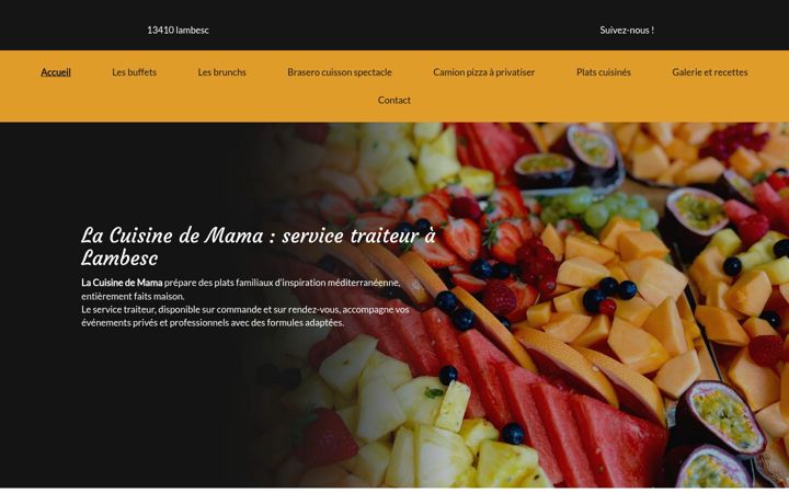 Screenshot of lacuisinedemama-traiteur.fr