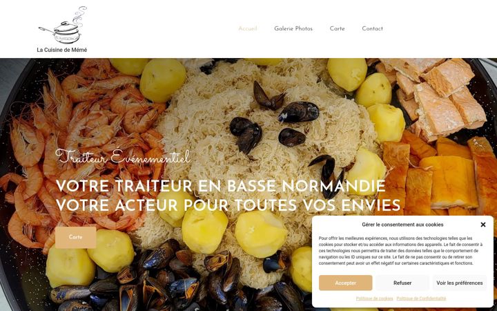 Screenshot of lacuisinedememe.fr