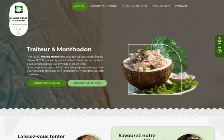 Screenshot of lacuisinedesilesdeheirani987.fr