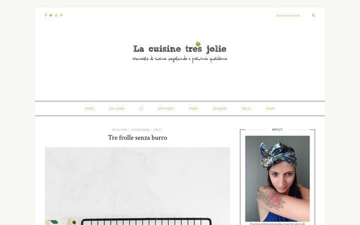 Screenshot of lacuisinetresjolie.it