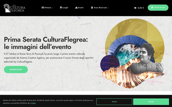 Screenshot of laculturaflegrea.it