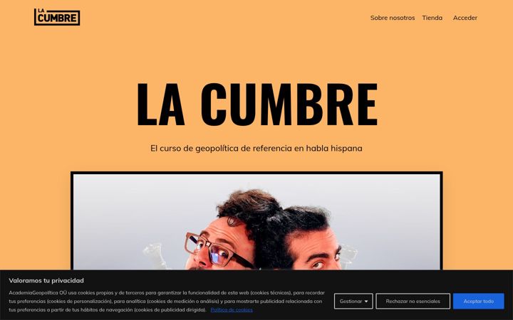 Screenshot of lacumbregeopolitica.com