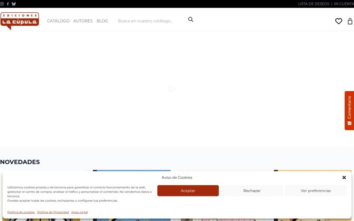 Screenshot of lacupula.com