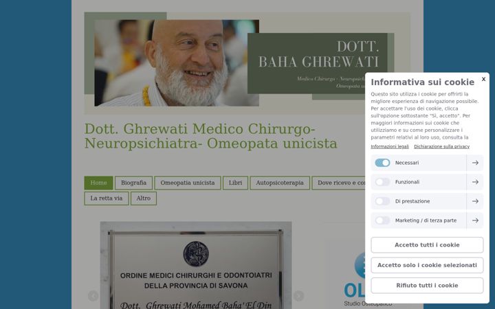 Screenshot of lacuraomeopatica.it