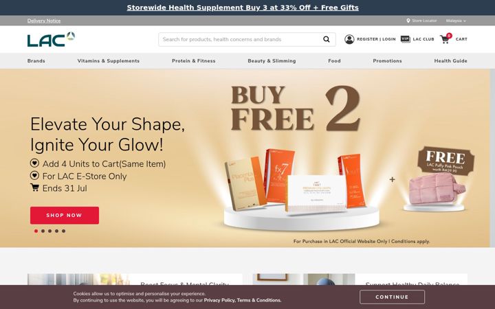 Screenshot of lacworldwide.com.my