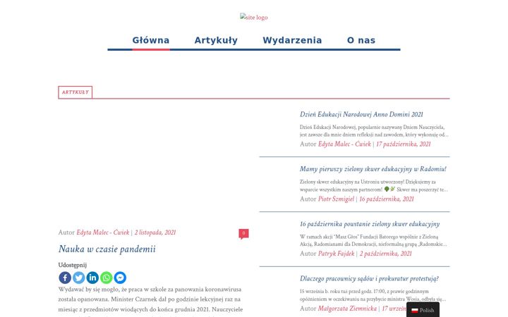 Screenshot of laczynasradom.pl