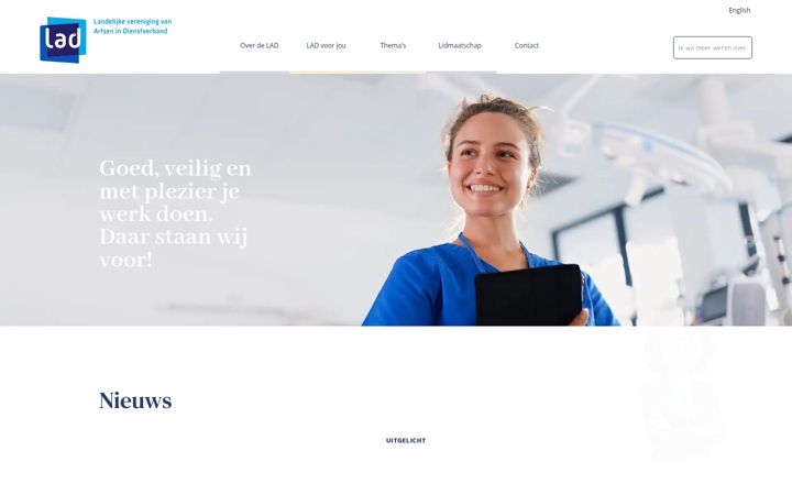 Screenshot stránky lad.nl
