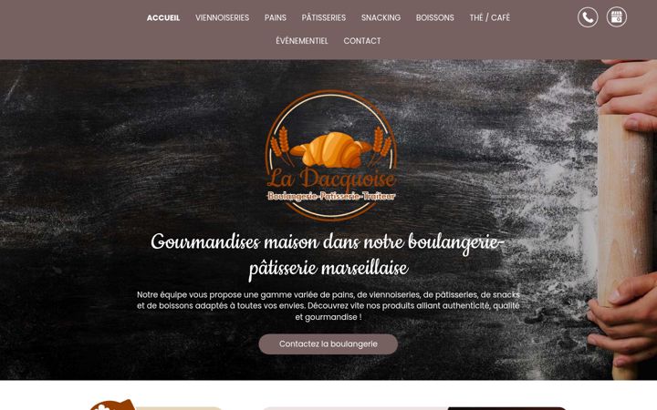 Screenshot of ladacquoise.fr
