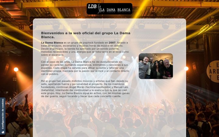 Screenshot of ladamablancagrupo.es