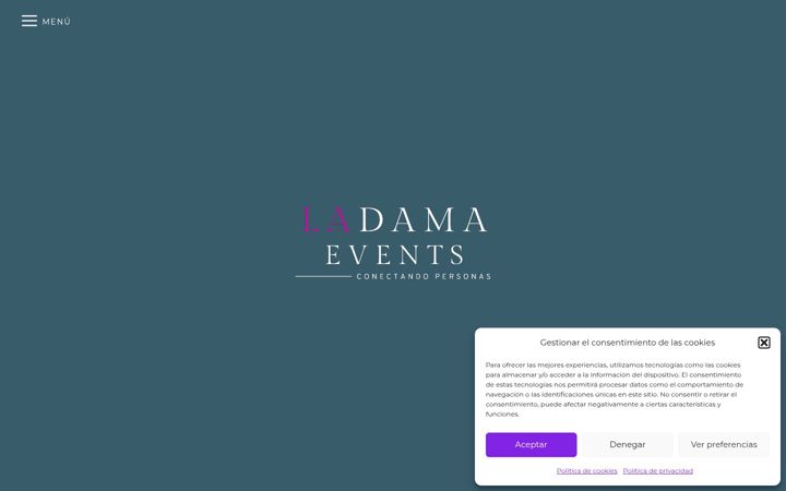 Screenshot of ladamaevents.es
