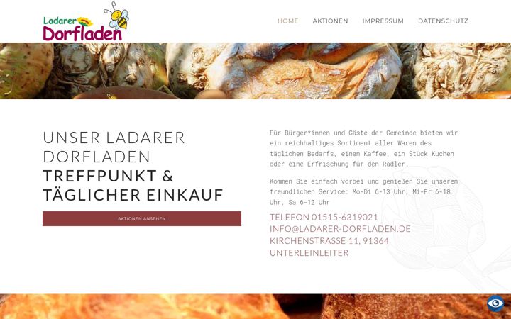 Screenshot of ladarer-dorfladen.de