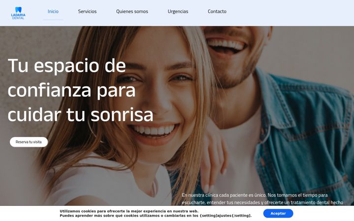 Screenshot of ladariadental.com