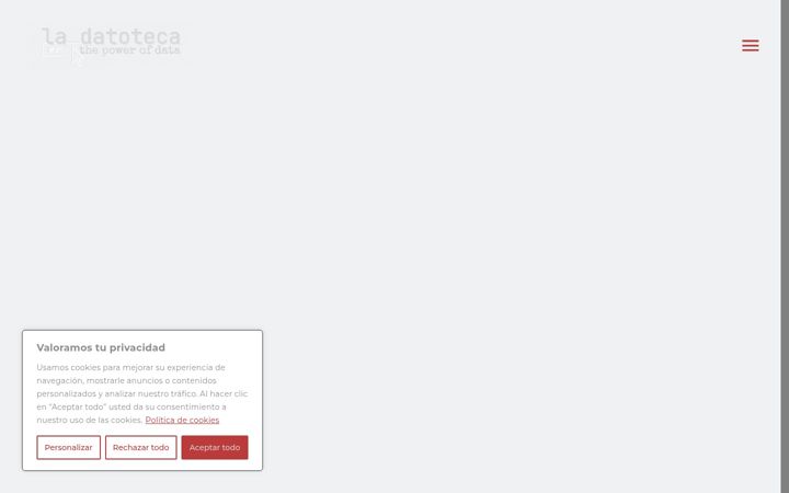 Screenshot of ladatoteca.com