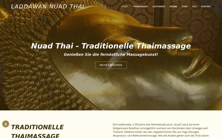 Screenshot of laddawan-thaimassage.de