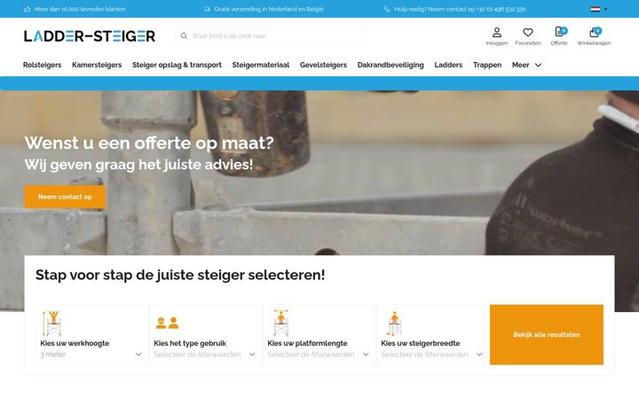 Screenshot of ladder-steiger.be