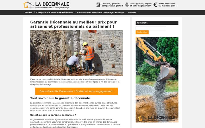Screenshot of ladecennale.fr