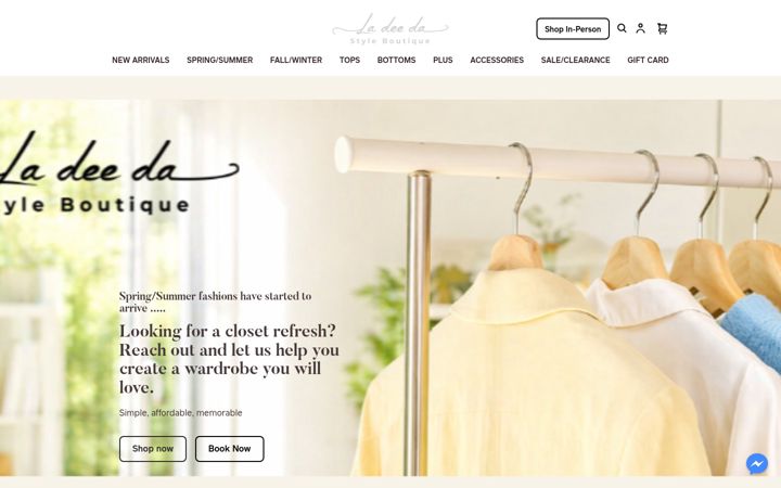 Screenshot of ladeedastyleboutique.com