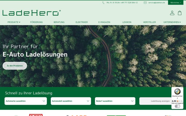 Screenshot of ladehero.de