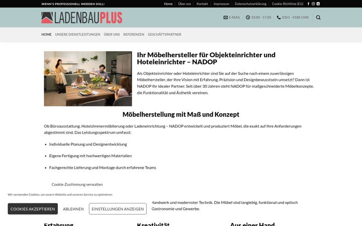 Screenshot of ladenbau-plus.de