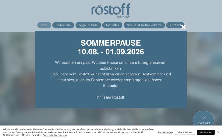 Screenshot of ladencafe-roestoff.de
