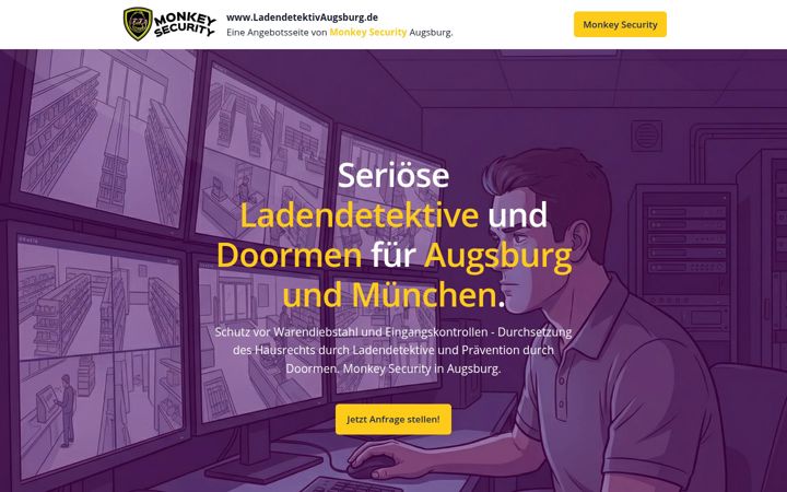 Screenshot of ladendetektivaugsburg.de