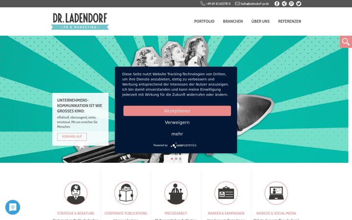 Screenshot of ladendorf-pr.de