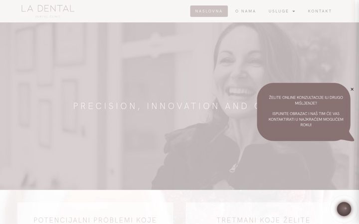 Screenshot of ladental.hr