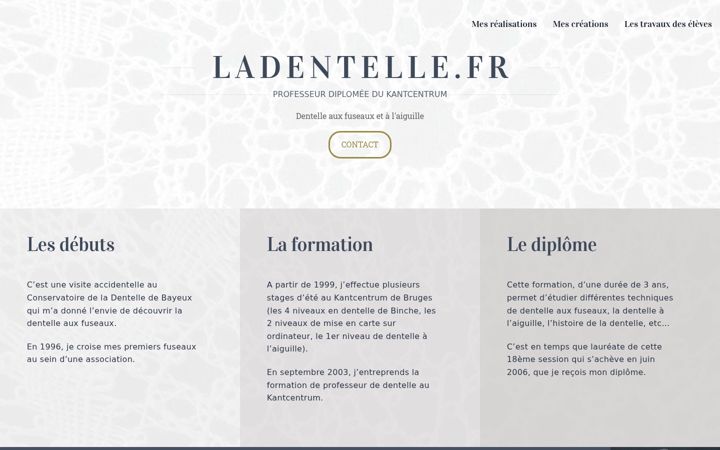 Screenshot of ladentelle.fr