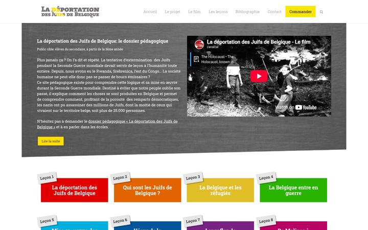 Screenshot of ladeportationdesjuifs.be