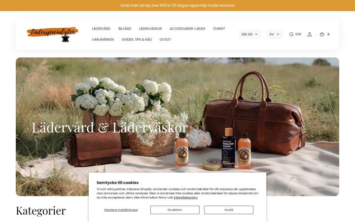 Screenshot of laderspecialisten.se