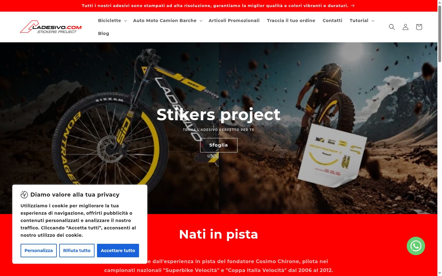 Snímek obrazovky baneru souhlasu zobrazeného před jakoukoli interakcí