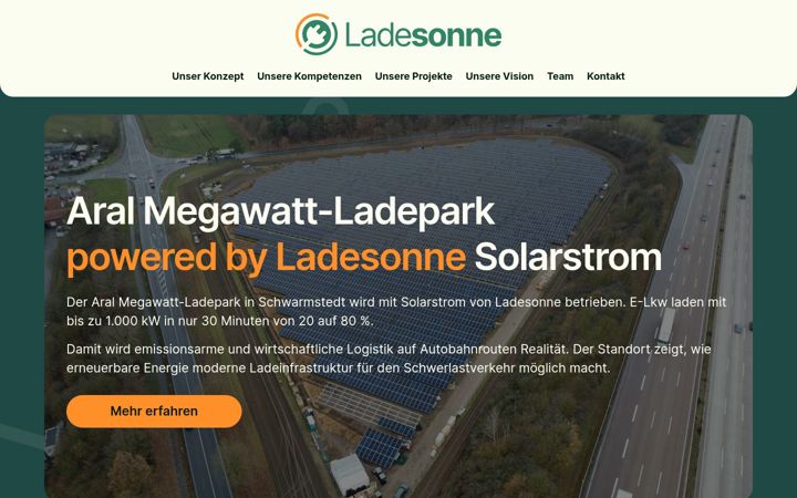 Screenshot of ladesonne.de