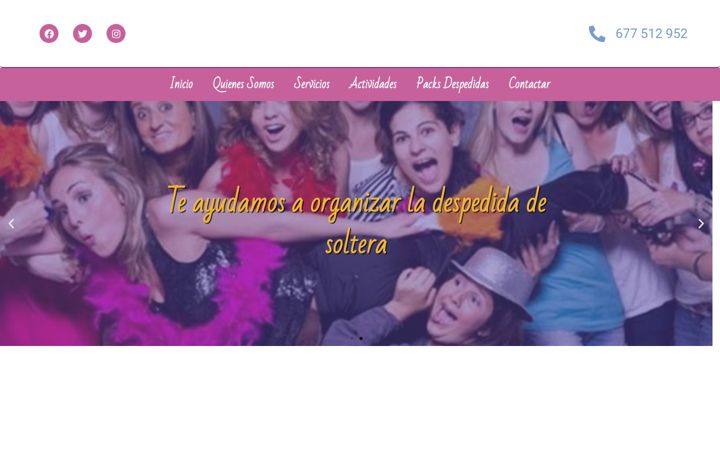 Screenshot of ladespedida.es