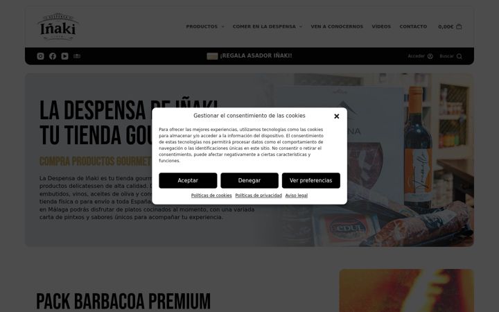 Screenshot of ladespensadeinaki.com