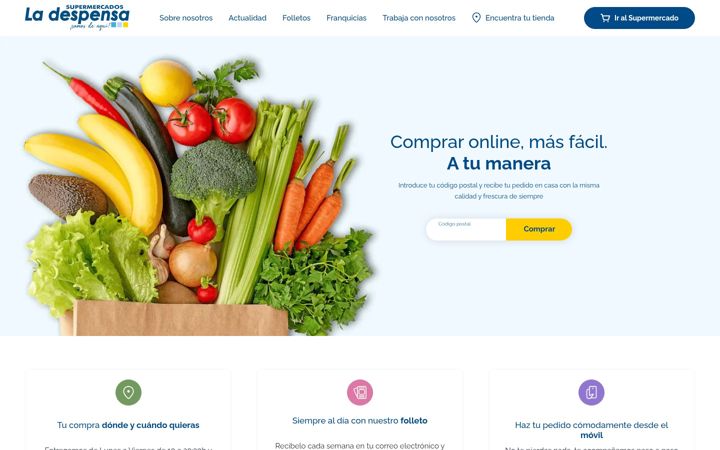 Zrzut ekranu ladespensasupermercados.es