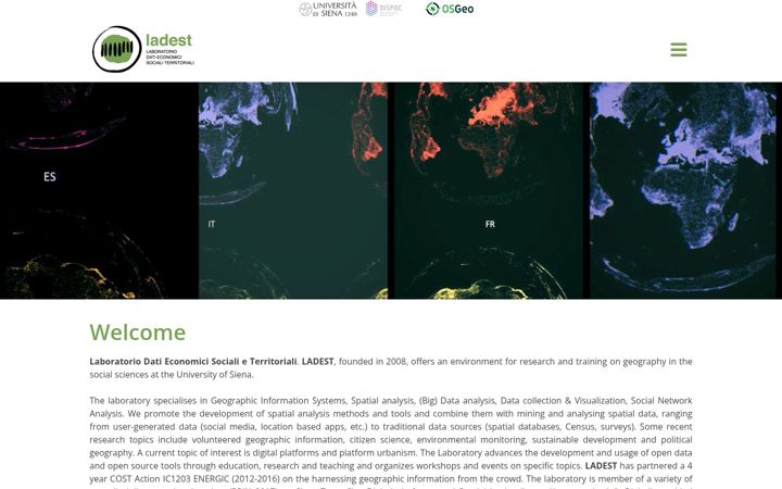 Screenshot of ladest.unisi.it