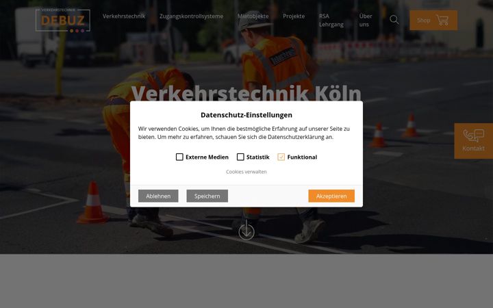 Screenshot of ladesysteme-debuz.de