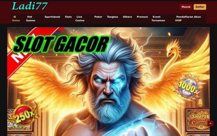 Screenshot of ladi77.com