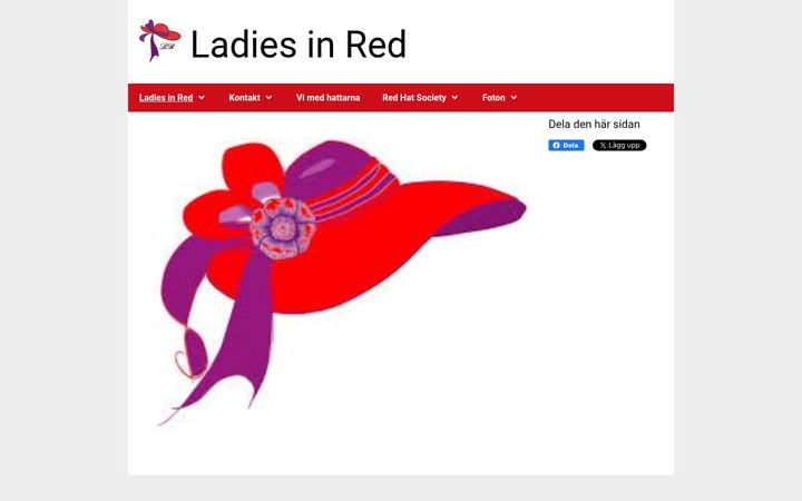 Screenshot of ladies-in-red.se