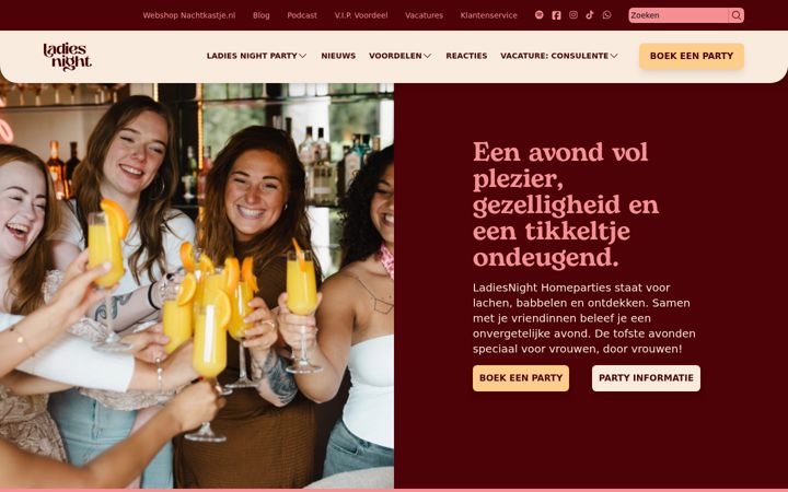 Screenshot di ladiesnight.be