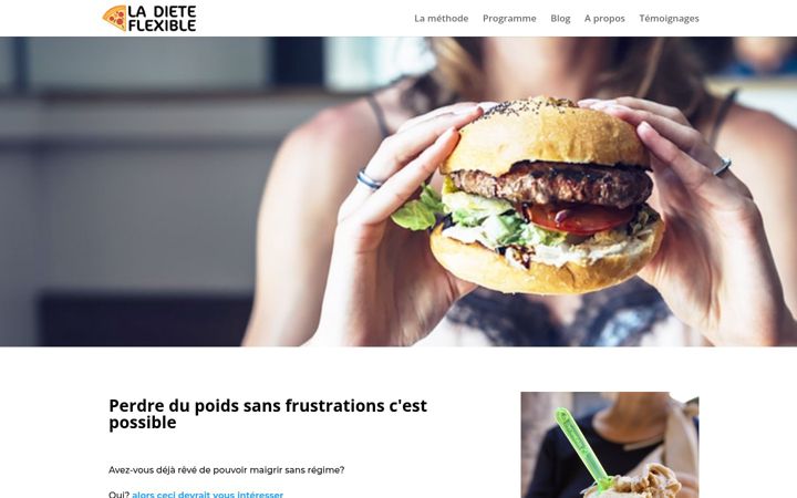 Screenshot of ladieteflexible.fr