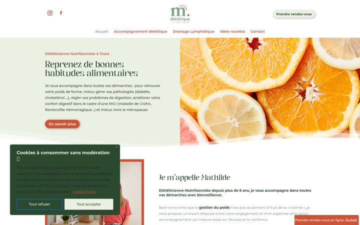 Screenshot of ladietsansdiete.com