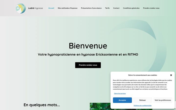 Screenshot of ladire-hypnose.fr